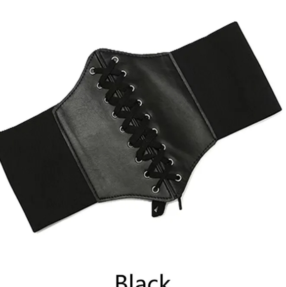 Black Corset Waist Belt - Picture 6 of 6